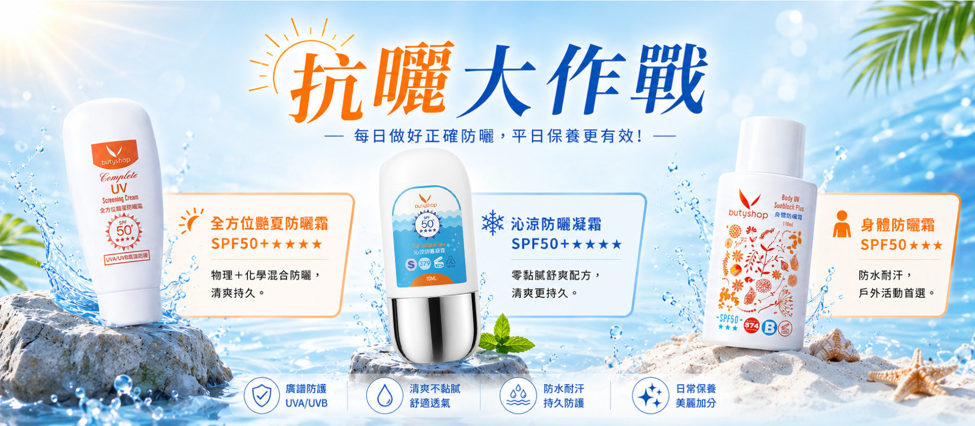 不分季節都需要防曬~